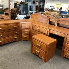 bedroom desk and  dresser