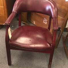 valuethriftshop red leather chair office.jpg